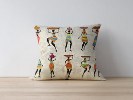 Aberto Design Funda de Cojín Multicolor 43 x 43 cm